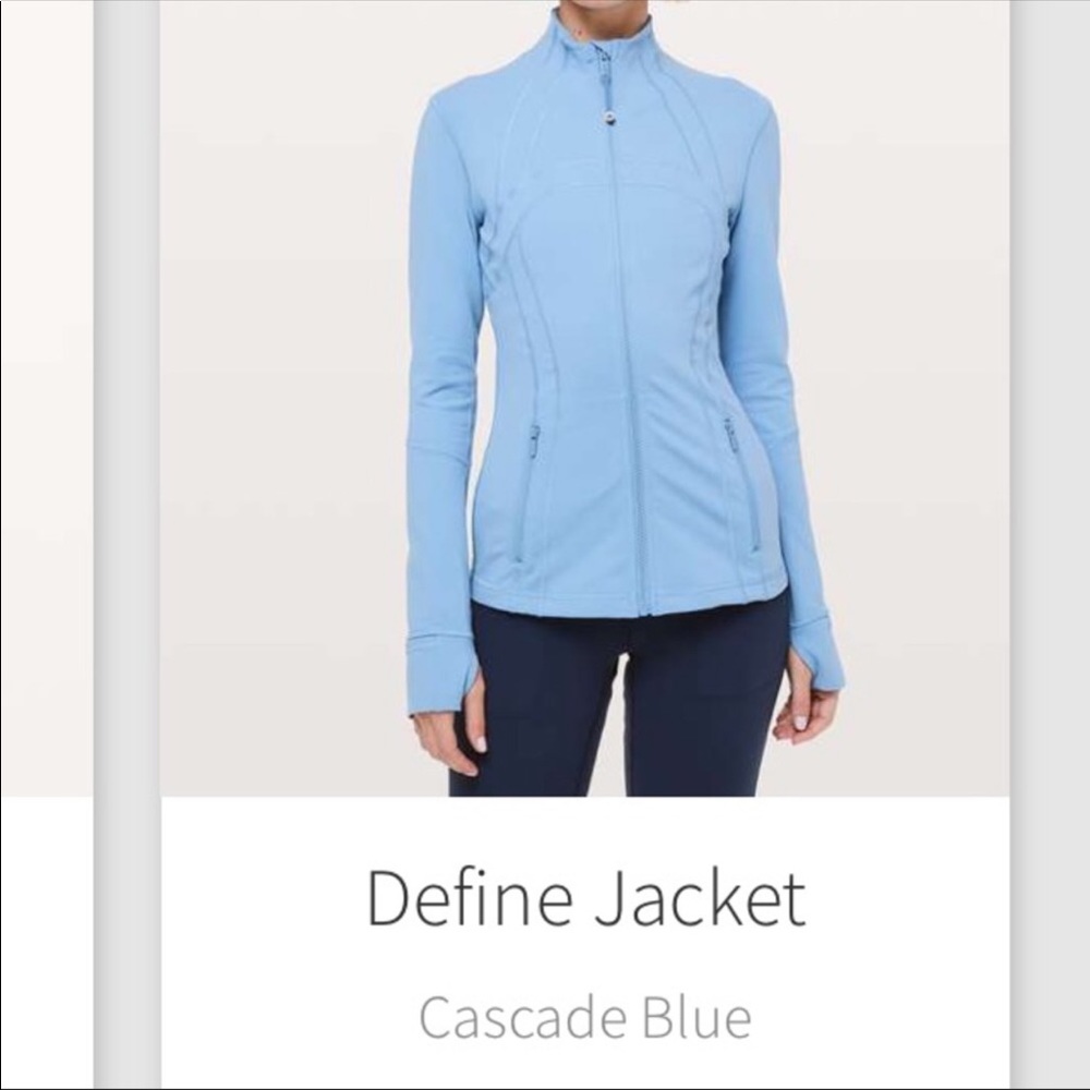 ISO Looking for cascade blue Lululemon define jacket ( looking to buy)DO NOT BUY